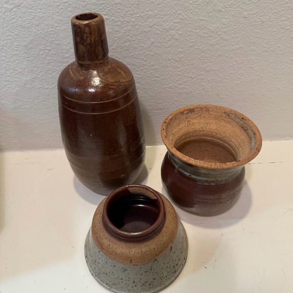Vintage Pottery Set of 3 - Picture 3 of 10